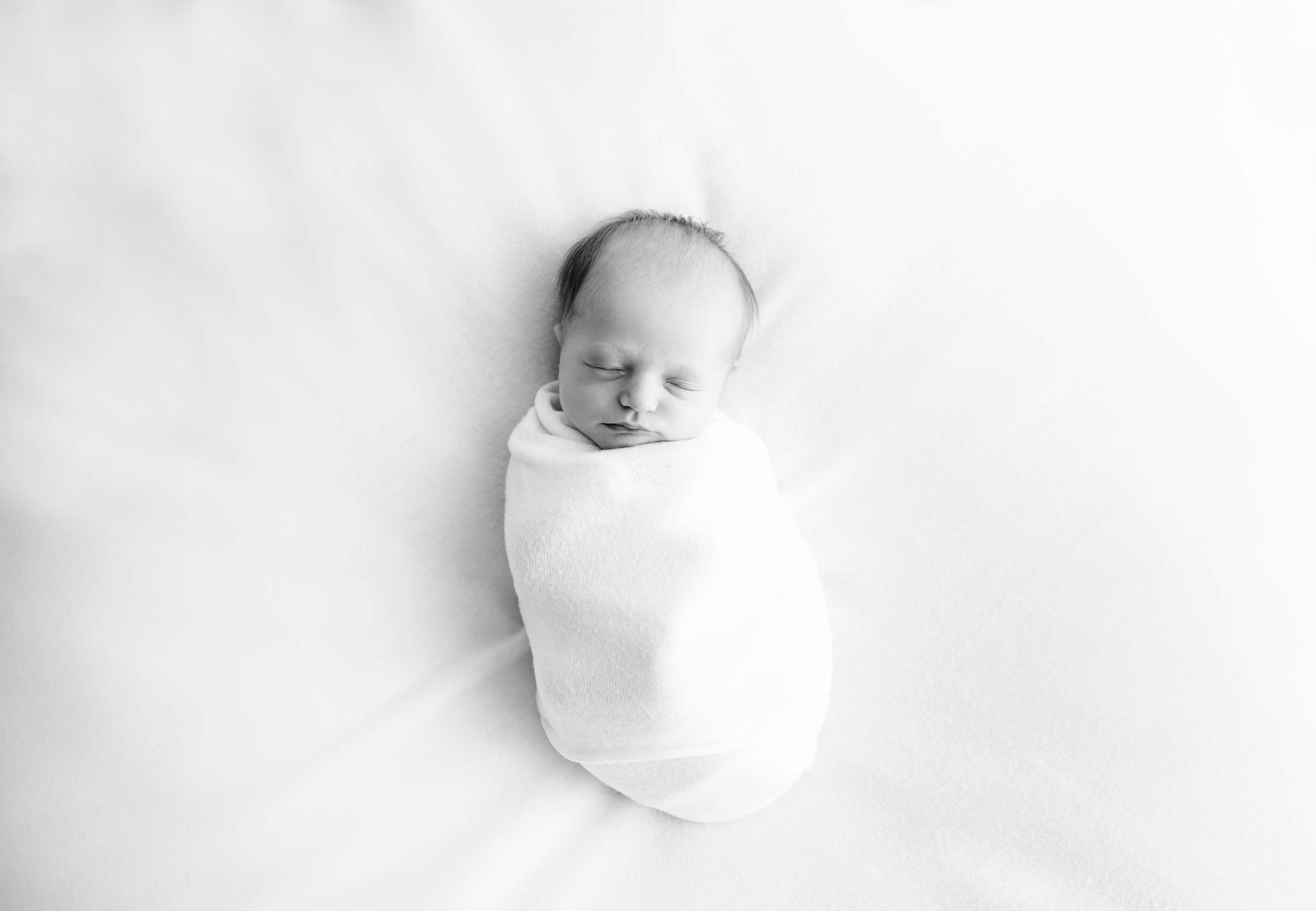 Wrapped Newborn - Black & White