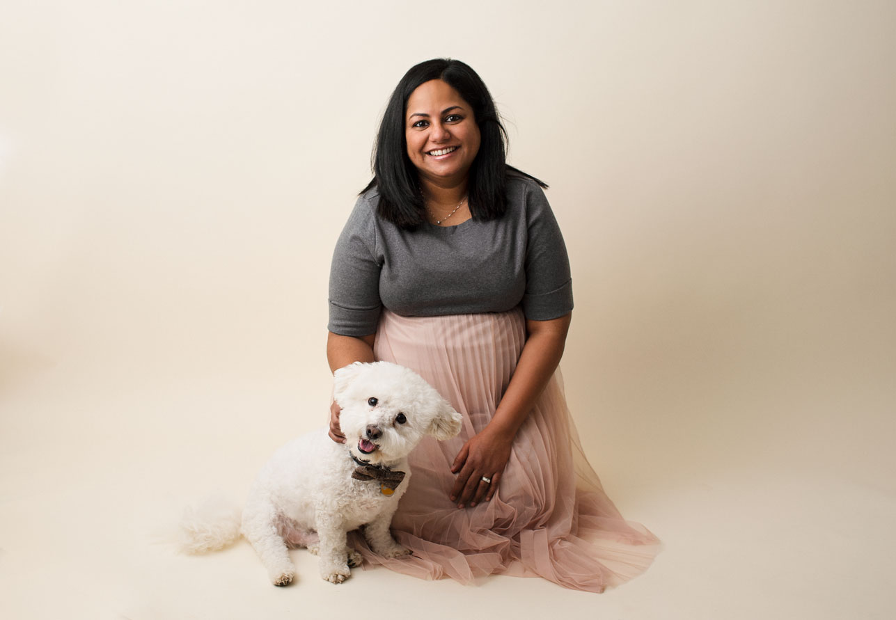 Maternity Session and dog