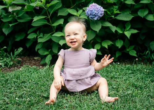 Baby Girl in purple